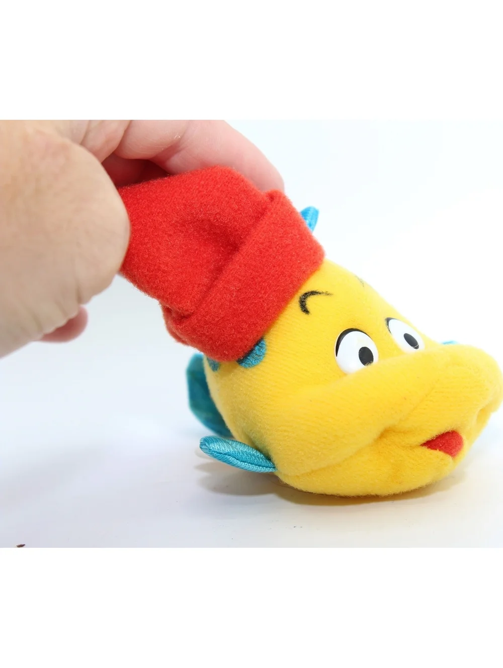 Vintage Disney Little Mermaid Holiday Flounder Plush McDonald's Happy Meal Toy